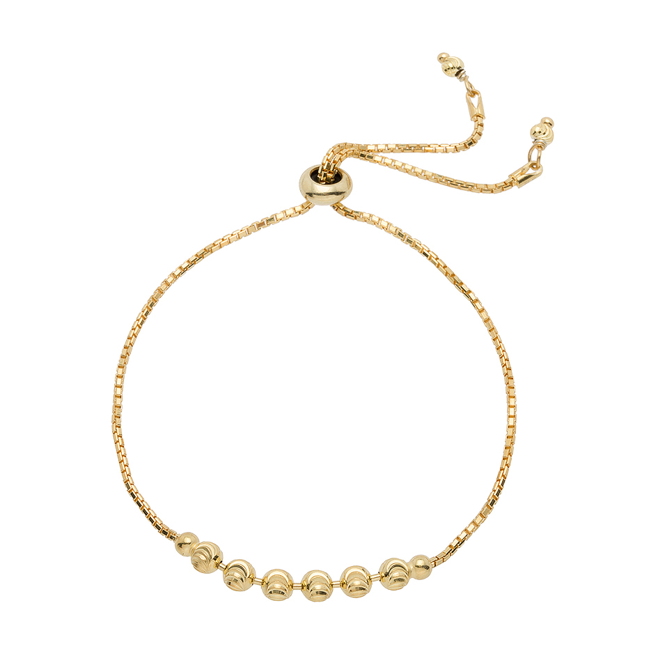 Gold-Tone Beaded Bond-of-Friendship Bracelet sc-dash LILIES & CROWN