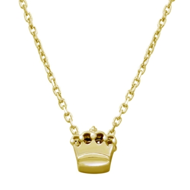 Sterling-Silver-Gold-Plated-Mini-Crown-Pendant-Necklace-LC-02-931x-www.LiliesAndCrown.com Fine Jewelry Store Near Me